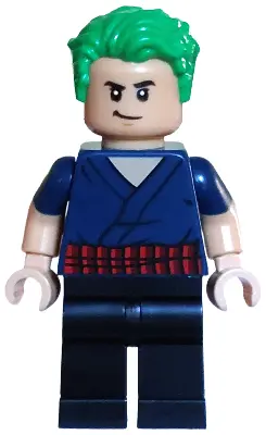 Zoro - Dark Blue Shirt, Hair