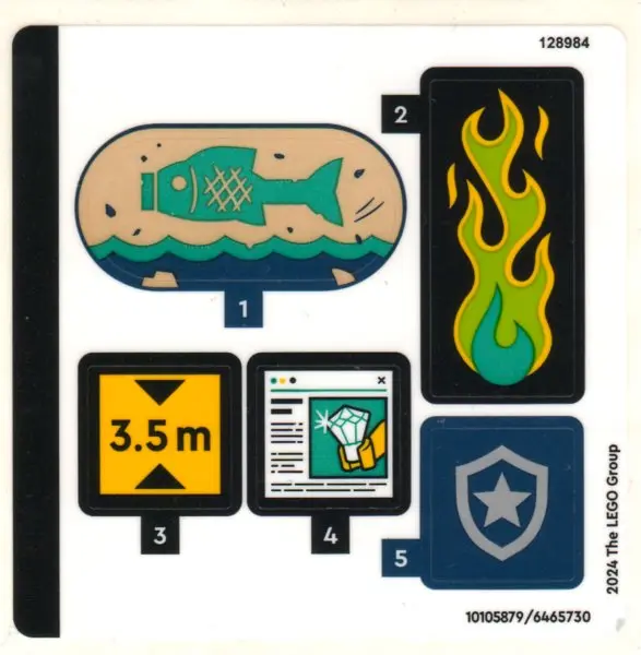 Sticker Sheet for Set 60417 - (10105879/6465730)