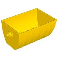 Yellow Duplo, Train Tipper 2 x 4 with Curved Sides (Skip)
