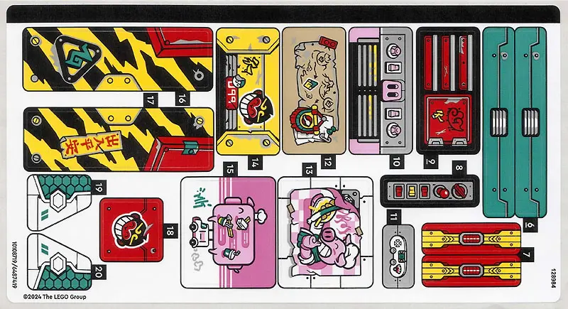 Sticker Sheet for Set 80055, Sheet 2 - (10108719/6487419)