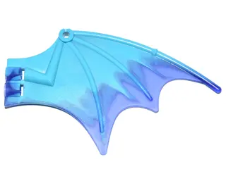 Medium Azure Dragon Wing 13 x 8 with Trans-Purple Trailing Edge Pattern