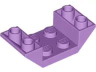 Medium Lavender Slope, Inverted 45 4 x 2 Double with 2 x 2 Cutout