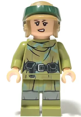 Princess Leia - Olive Green Endor Outfit, Helmet
