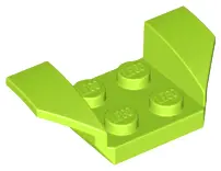 Lime Vehicle, Mudguard 2 x 4 with Flared Wings