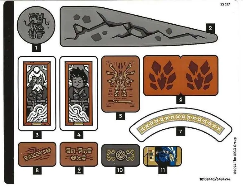 Sticker Sheet for Set 71814 - (10108440/6484994)