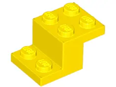 Yellow Bracket 3 x 2 x 1 1/3 with Bottom Tube