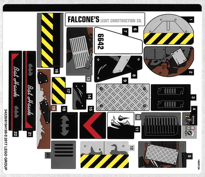 Sticker Sheet for Set 70915 - (34220/6194199)