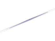 Trans-Clear Hose, Flexible Ribbed with 8mm Ends 19L / 15.2cm with Molded Dark Purple Center Pattern