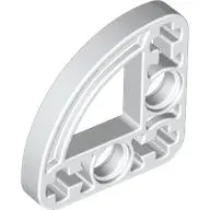 White Technic, Liftarm, Modified L-Shape Quarter Ellipse Thin 3 x 3