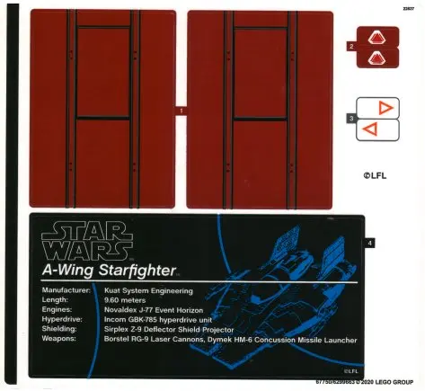 Sticker Sheet for Set 75275, Sheet 1 - (67750/6299663)