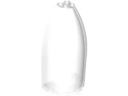 Trans-Clear Cone Half 6 x 4 x 10 (Elliptic Paraboloid)