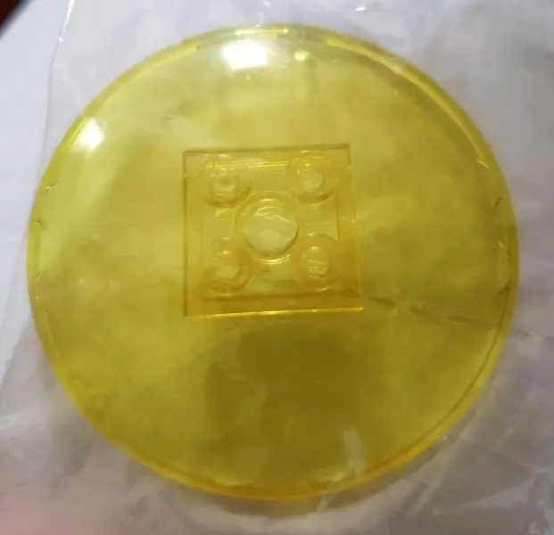 Trans-Yellow Dish 6 x 6 Inverted (Radar) - Solid Studs