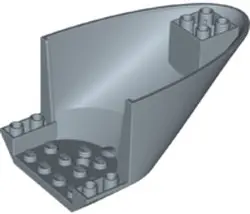 Sand Blue Aircraft Fuselage Aft Section Curved Bottom 6 x 10