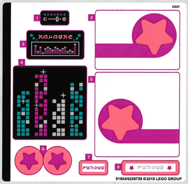 Sticker Sheet for Set 70828 - (51904/6259759)