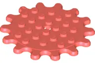 Coral Plate, Round 6 x 6 Gear 14 Tooth