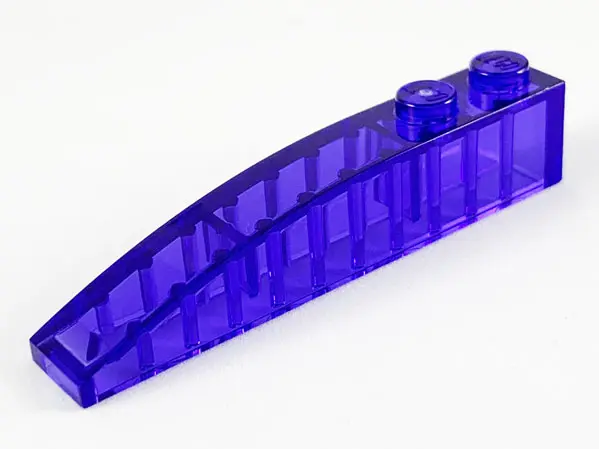 Trans-Purple Slope, Curved 6 x 1