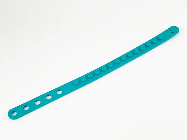Dark Turquoise Bracelet with 1 x 14 Studs and 5 Holes