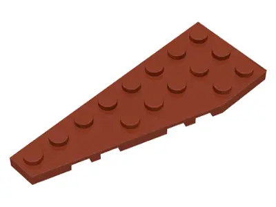 Reddish Brown Wedge, Plate 8 x 3 Pentagonal Left