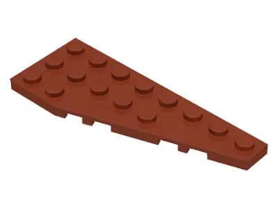 Reddish Brown Wedge, Plate 8 x 3 Pentagonal Right