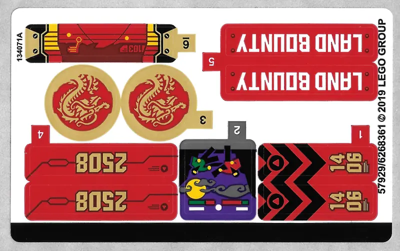 Sticker Sheet for Set 70677 - (57929/6268361)