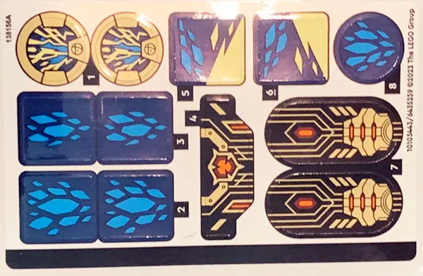 Sticker Sheet for Set 71796 - (10103443/6435259)