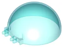 Trans-Light Blue Windscreen 8 x 8 x 3 Canopy Dome Half Sphere with Dual 2 Fingers