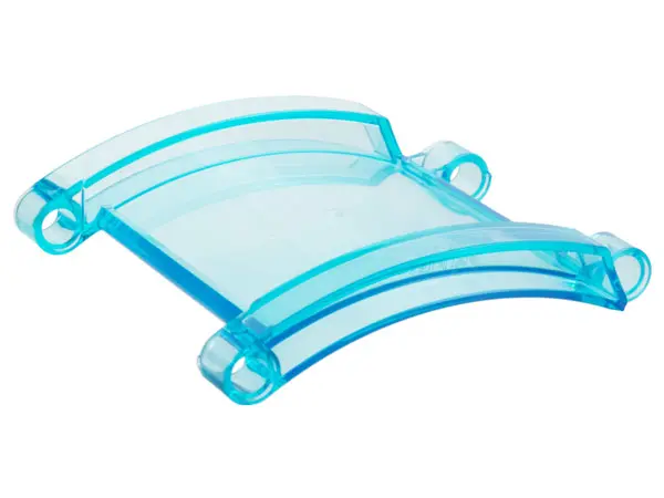 Trans-Light Blue Technic, Panel Curved 8 x 8 x 2