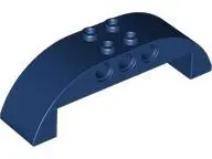 Dark Blue Slope, Curved 8 x 2 x 2 Double