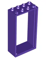 Dark Purple Door, Frame 2 x 4 x 6