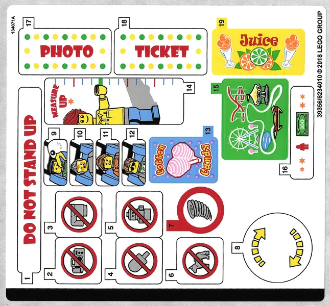 Sticker Sheet for Set 10261 - (39356/6234010)