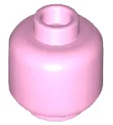 Bright Pink Minifigure, Head (Plain)