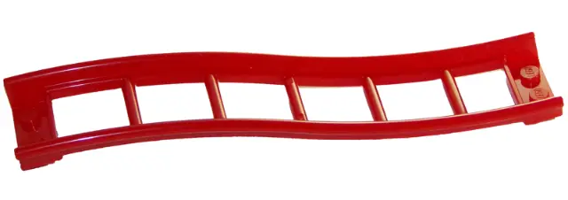 Red Train, Track Roller Coaster Ramp Small, 3 Bricks Elevation
