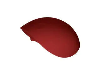 Dark Red Large Figure Armor, Round, Smooth