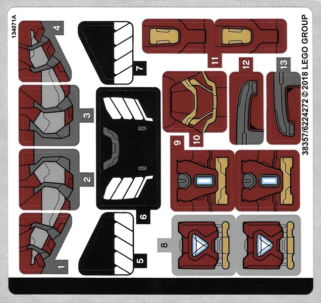 Sticker Sheet for Set 76104 - (38357/6224272)