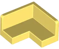 Bright Light Yellow Panel 2 x 2 x 1 Corner