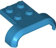 Dark Azure Vehicle, Mudguard 4 x 3 x 1 with Arch Curved