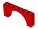 Red Arch 1 x 6 x 2 - Thin Top without Reinforced Underside