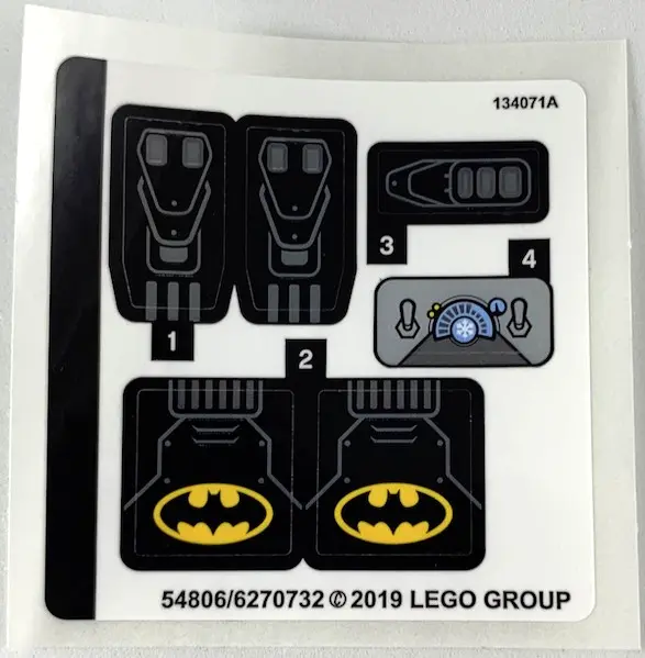Sticker Sheet for Set 76118 - (54806/6270732)