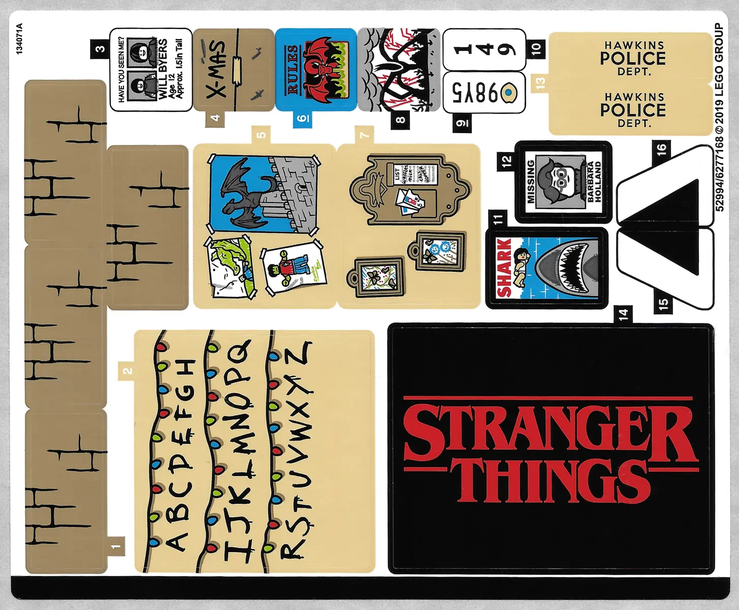 Sticker Sheet for Set 75810, Sheet 1 - (52994/6277168)