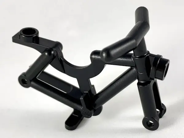 Black Bicycle Frame with Handlebars