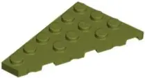 Olive Green Wedge, Plate 6 x 4 Left