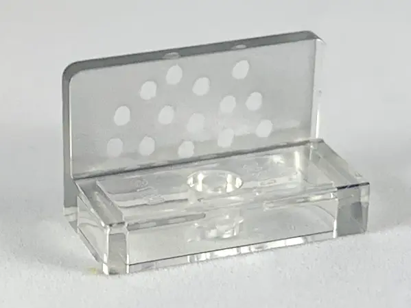 Trans-Clear Panel 1 x 2 x 1 with Silver Dots Pattern