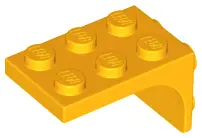 Bright Light Orange Bracket 3 x 2 - 2 x 2
