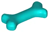 Dark Turquoise Bone, Short