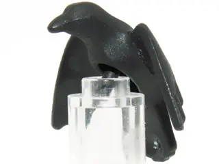 Black Minifigure, Plume Bird (Crow)