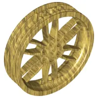 Pearl Gold Wheel 75mm D. x 17mm Motorcycle