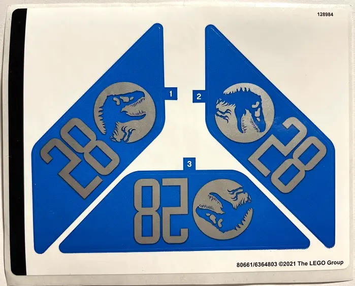 Sticker Sheet for Set 76942 - (80661/6364803)