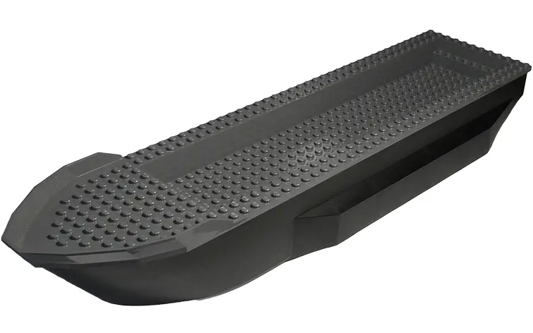 Black Boat, Hull Unitary 51 x 12 x 6 with Side Bulges with Dark Bluish Gray Top (62791 / 54101)