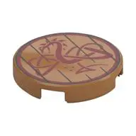 FLAT TILE 2X2, ROUND, NO. 1283