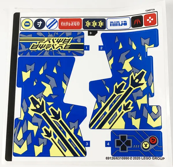 Sticker Sheet for Set 71715 - (69126/6310990)